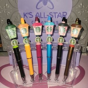 Starbucks Themed Colorful Pens-Individually sold